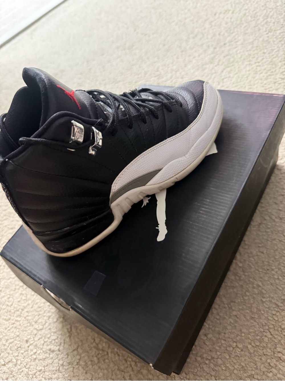Air Jordan Retro 12 Black/Varsity Red-White